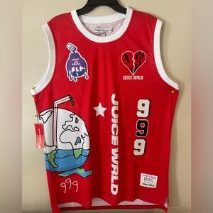 Juice Wrld Red Graphic Men's Jersey